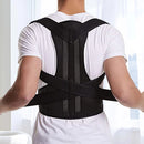 Colete corretor de postura reforçado para coluna lombar, suporte ajustável para costas.