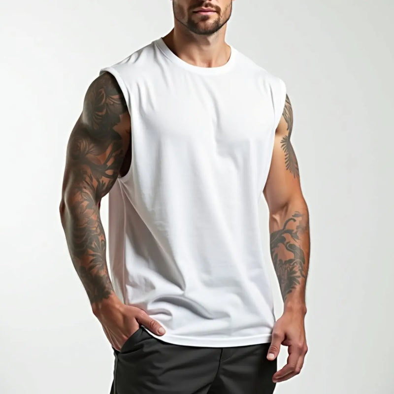 Camiseta Masculina Muscle 100% Algodão Confortável Casual Academia