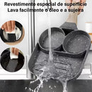 Frigideira antiaderente com 3 divisórias para fritar ovos, bacon, carne, frango, lanche, multiuso