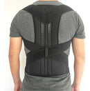 Colete corretor de postura reforçado para coluna lombar, suporte ajustável para costas.