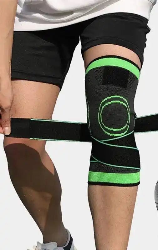 Kit 2 Joelheiras de compressão com alças ajustáveis para corrida, treino e uso esportivo o dia todo