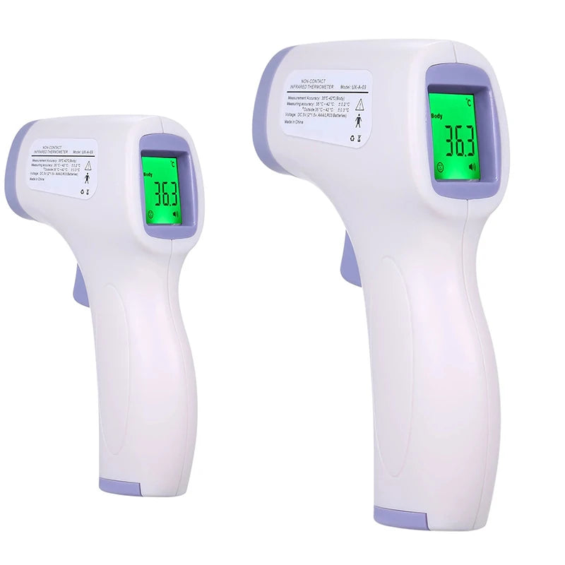 Non Contact Infrared LED Digital Forehead Measurement for Adult Child Body Temperature Gun Quick Heating Thermometer Oximeter