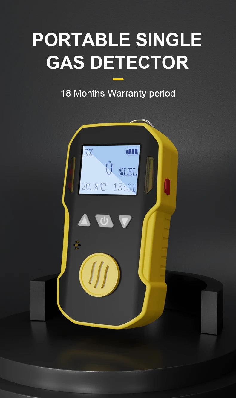 Portable Industry H2/O3/CO/PH3/CO2/H2S/NH3/O2/NO2/NO/EX/CH4 Gas Detector Combustible Gas Alarm detetcor USB charge 0-100%LEL
