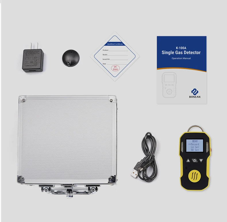 Portable Industry H2/O3/CO/PH3/CO2/H2S/NH3/O2/NO2/NO/EX/CH4 Gas Detector Combustible Gas Alarm detetcor USB charge 0-100%LEL