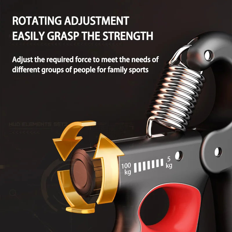 5-60/100/150 kg Expansor de pulso para academia, fortalecedor de mão, recuperação muscular ajustável, exercícios de força para as mãos