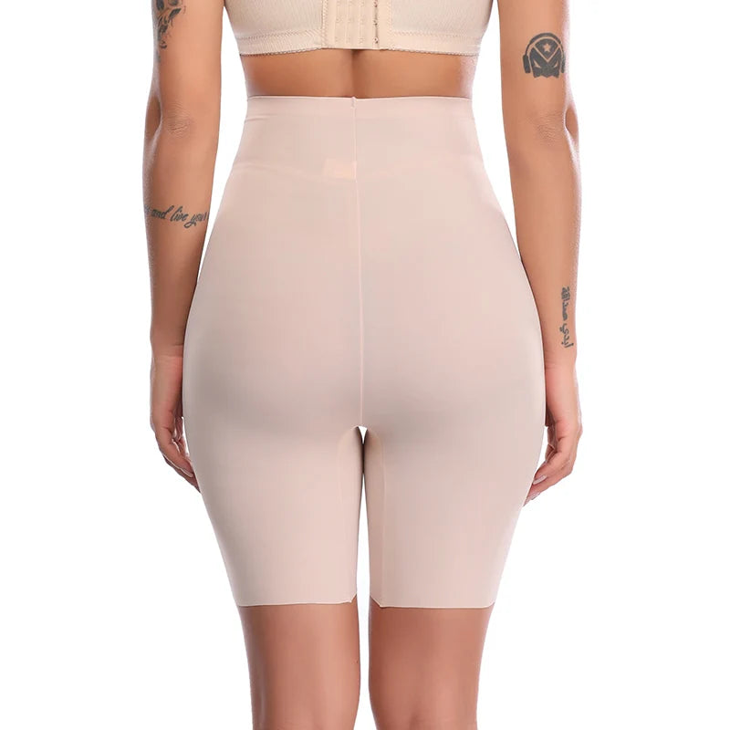 calção modeladora feminina de cintura alta, leve, modeladora de barriga, respirável, levantadora de bumbum e controle de barriga