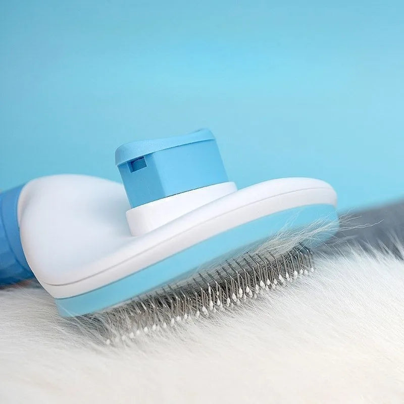 Escova de tosa para cães e gatos, ferramenta profissional para remoção de pelos de animais de estimação de pelo longo