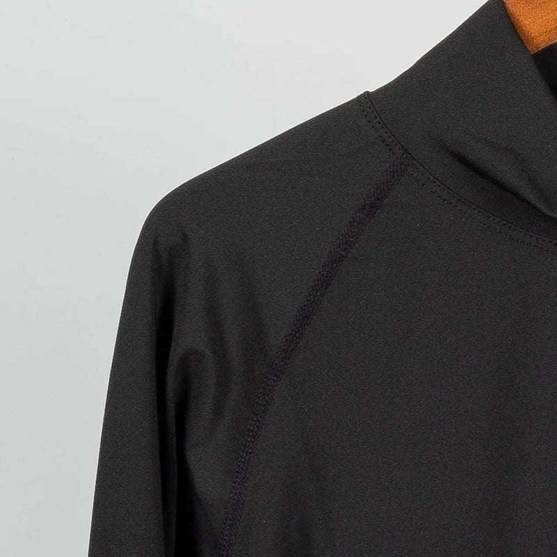 Camiseta esportiva justa para musculação masculina, compressão de verão, gola alta, manga curta.